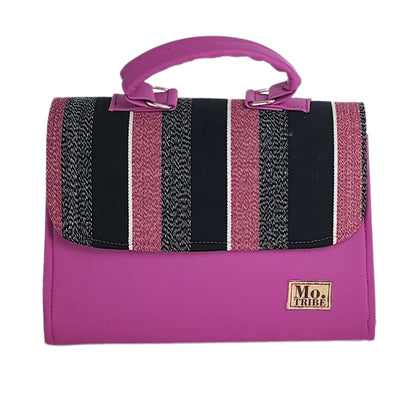 Zahara Fugu Crossbody Handbag _ Hot Pink