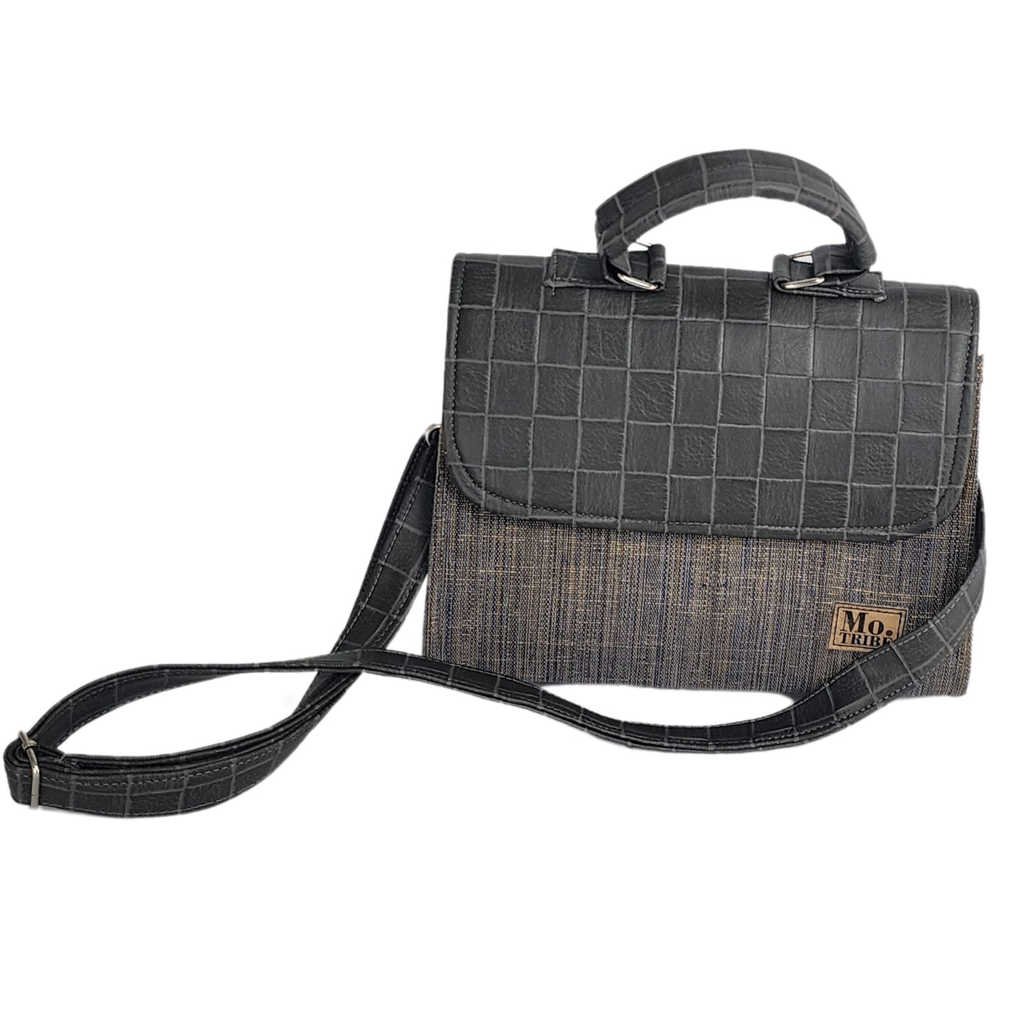 Zahara Fugu Crossbody Handbag _ Gray