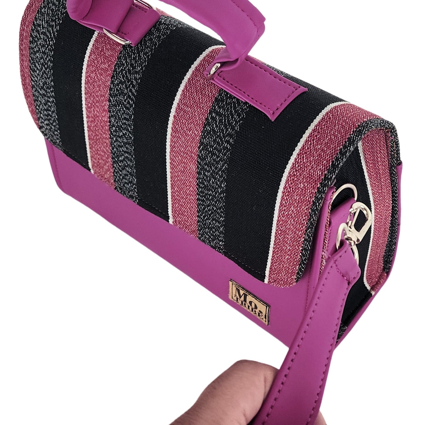 Zahara Fugu Crossbody Handbag _ Hot Pink