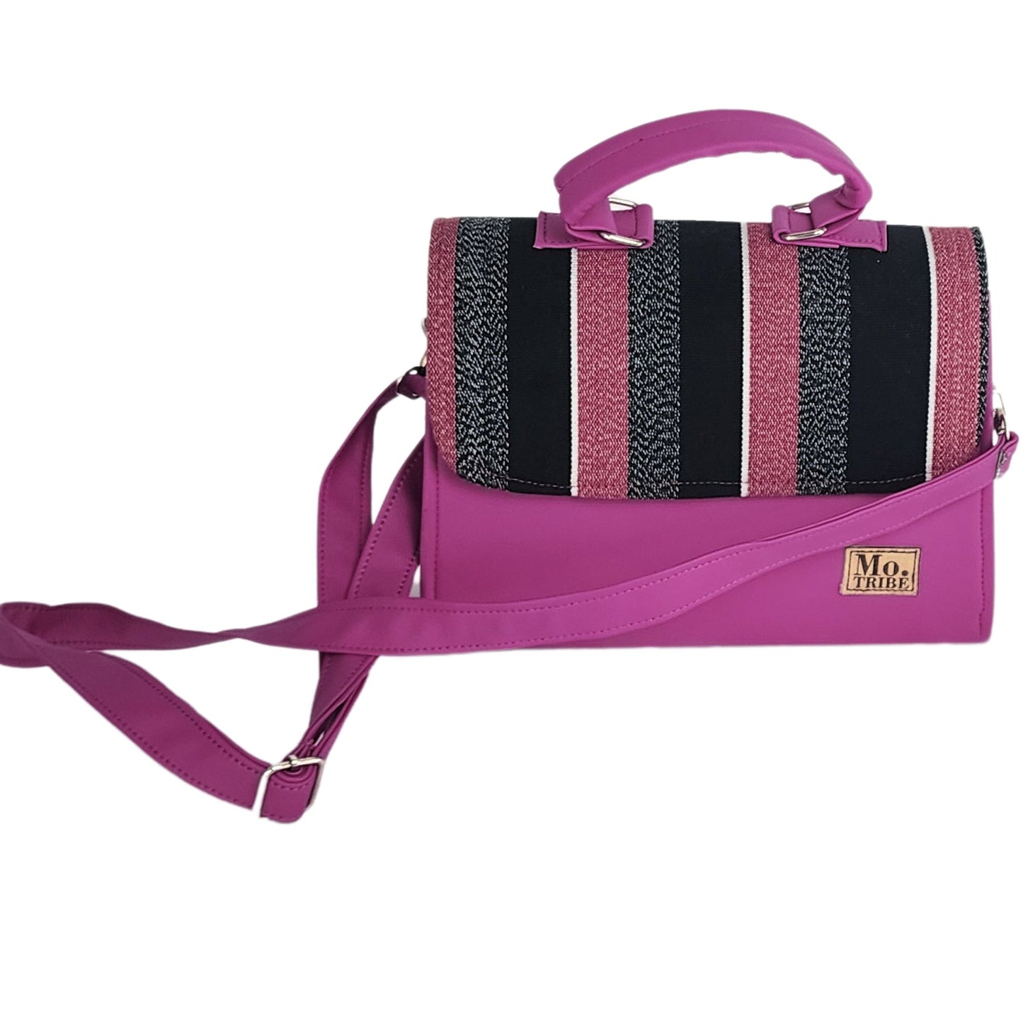 Zahara Fugu Crossbody Handbag _ Hot Pink