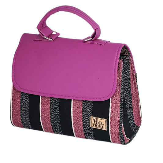 Zahara Fugu Crossbody Handbag _ Hot Pink
