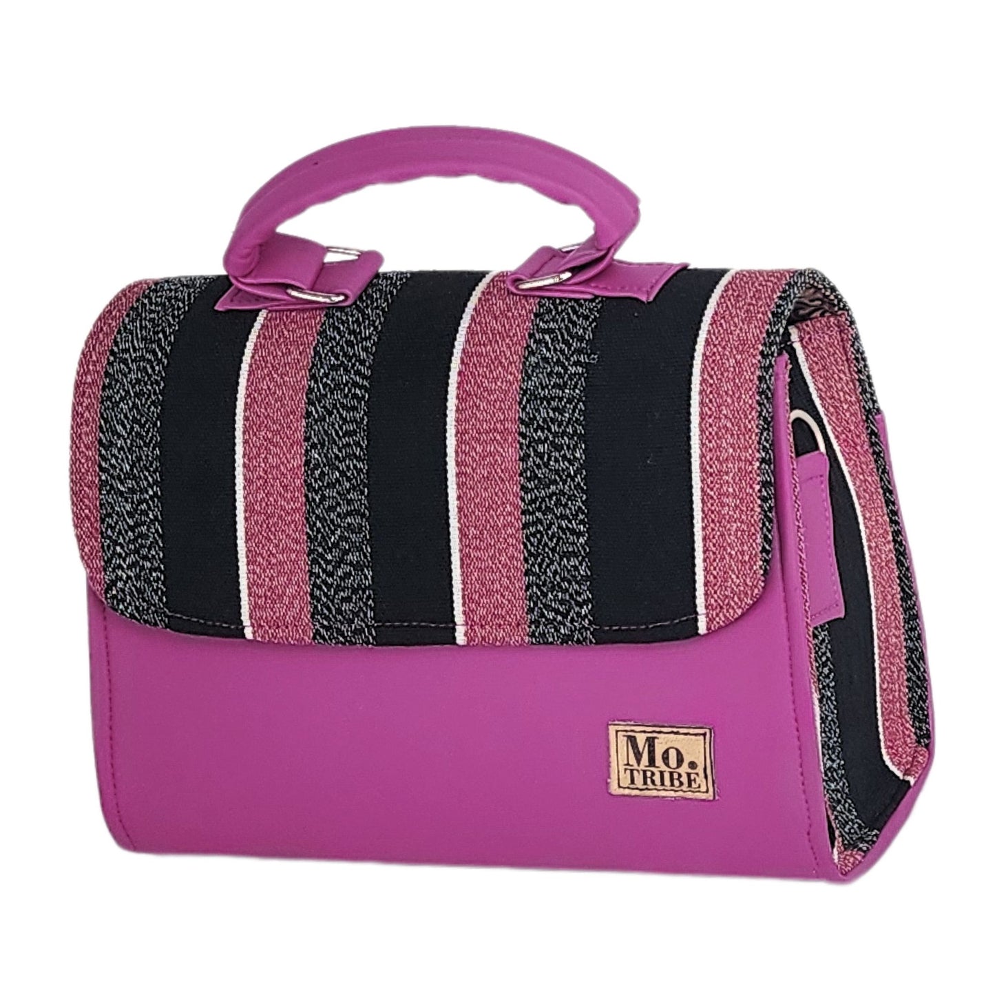 Zahara Fugu Crossbody Handbag _ Hot Pink