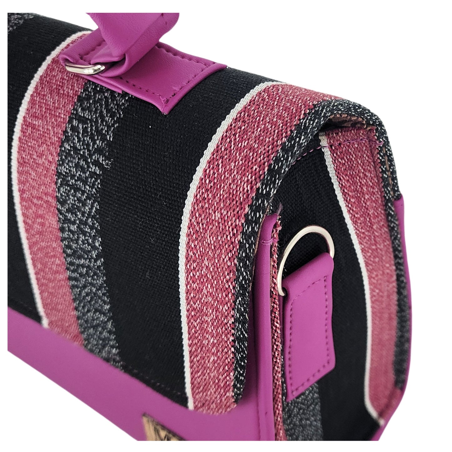 Zahara Fugu Crossbody Handbag _ Hot Pink