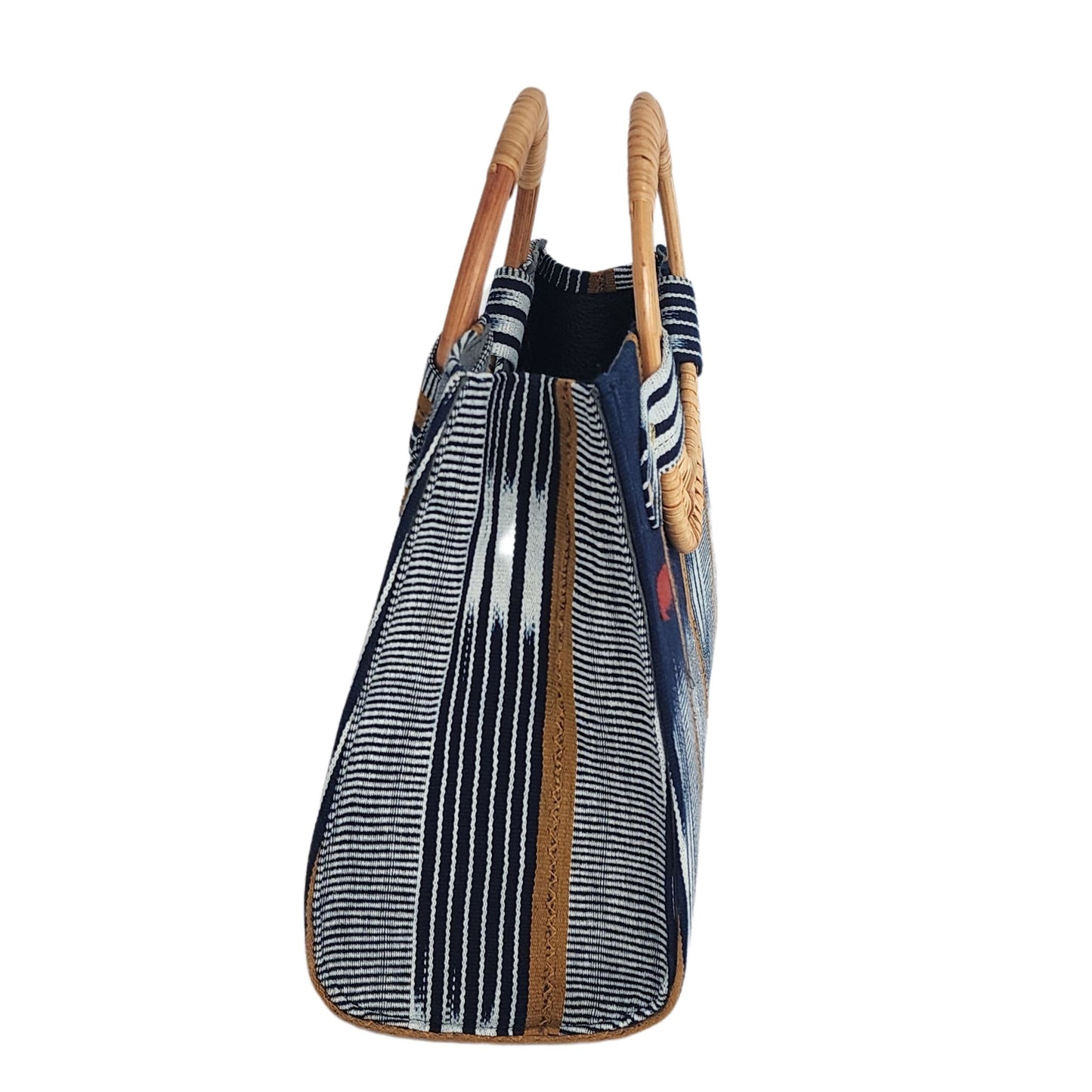 Nasika Mudcloth Tote Handbag _ Blue